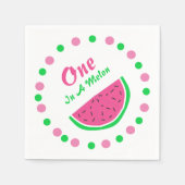 Serviette En Papier One In A Melon 1er Anniversaire (Devant)