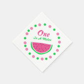 Serviette En Papier One In A Melon 1er Anniversaire (Coin)