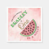 Serviette En Papier One In A Melon 1er Anniversaire (Devant)