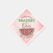 Serviette En Papier One In A Melon 1er Anniversaire (Coin)