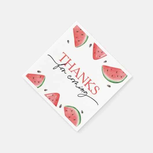 Serviette En Papier One In A Melon 1er Birthday Watermelon Birthday (Coin)