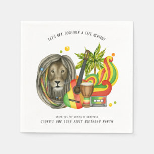 Serviette En Papier One Love First Birthday Party