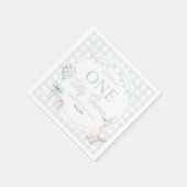 Serviette En Papier ONE Silly Goose Blue 1st Birthday Party (Coin)