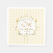 Serviette En Papier One Silly Goose Gender neutral Wildflower Yellow (Devant)