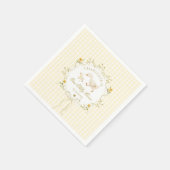 Serviette En Papier One Silly Goose Gender neutral Wildflower Yellow (Coin)