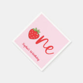 Serviette En Papier One Strawberry Birthday (Coin)