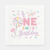 Serviette En Papier One Sweet Birthday Luncheon Napkin (Devant)