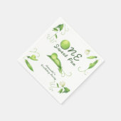 Serviette En Papier One Sweet Pea First Birthday (Coin)