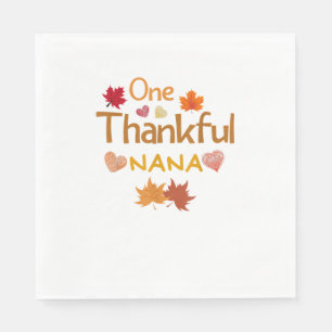 Serviette En Papier one thankful nana thanksgiving day familching
