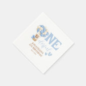 Serviette En Papier Onederder Bear Hot Air Balloon 1er anniversaire (Coin)