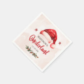 Serviette En Papier Onederland Noël Santa Hat 1er anniversaire (Coin)