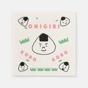 Serviette En Papier Onigiri Koro Koro (les boules de riz roulantes)