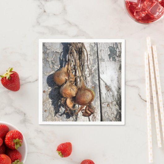 SERVIETTE EN PAPIER ONIONS (En situation)