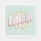 Serviette En Papier Onomatopoeia Explosion Anglais (Devant)