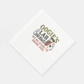 Serviette En Papier Oogie’s Lab Draws - Drôle Halloween Phlebotomiste (Coin)