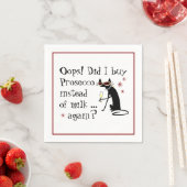 Serviette En Papier Oops Ai-je acheté Prosecco au lieu de lait à nouve (En situation)