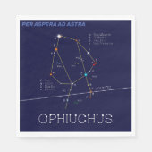 Serviette En Papier Ophiuchus de constellation zodiaque (Devant)