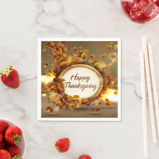 Serviette En Papier Options bon thanksgiving 3 (En situation)