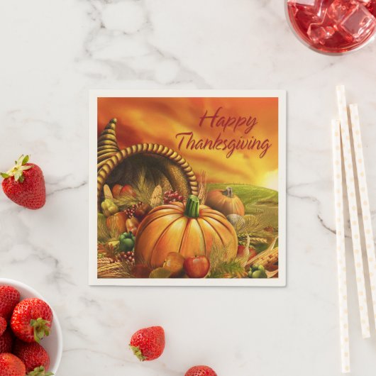 Serviette En Papier Options d'image bon thanksgiving 2 (En situation)