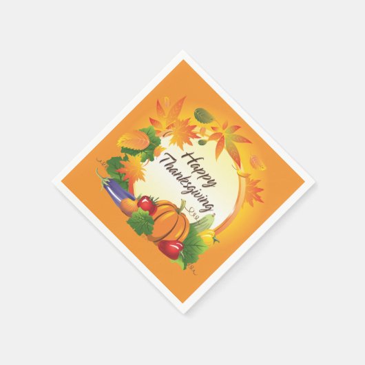 Serviette En Papier Options d'image bon thanksgiving 5 (Coin)