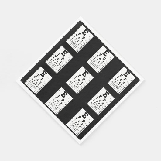 Serviette En Papier Optométriste du diagramme des yeux (Coin)