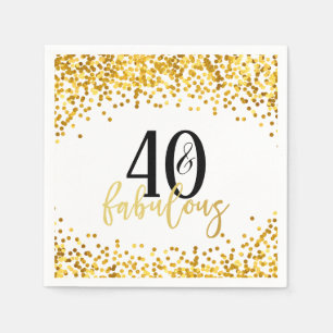 Serviette En Papier Or 40 et quarantième serviettes fabuleuses de fê
