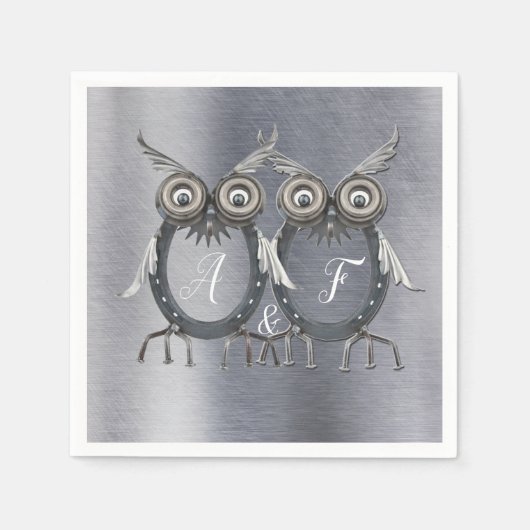 Serviette En Papier Or, argent - laiton moderne (Devant)