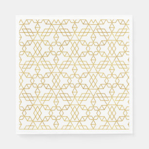 Serviette En Papier Or Art déco