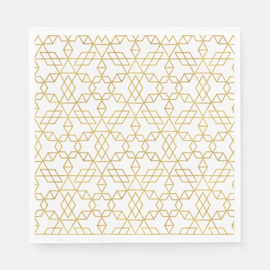 Serviette En Papier Or Art déco (Devant)