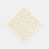 Serviette En Papier Or Art déco (Coin)