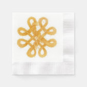 Serviette En Papier OR CELTIC KNOT en papier à cocktail serviettes (Devant)