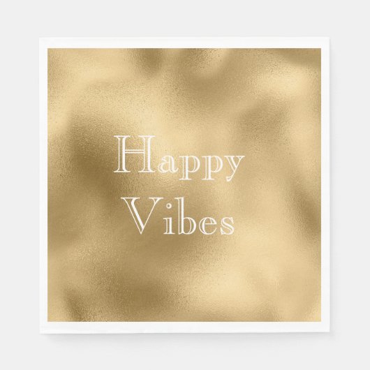 Serviette En Papier Or chic (Devant)