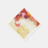 Serviette En Papier Or chinois floral Papier coupé Rat 2020 partie PN (Coin)