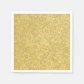 Serviette En Papier Or élégant (Devant)