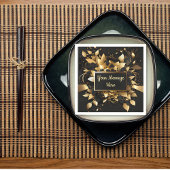 Serviette En Papier Or élégant personnalisé