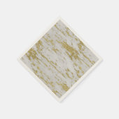 Serviette En Papier Or et marbre (Coin)