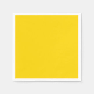 Serviette En Papier Or Jaune Solide Chaud