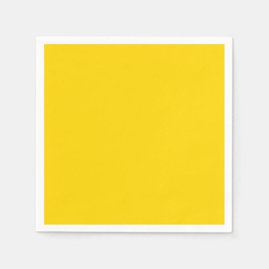 Serviette En Papier Or Jaune Solide Chaud (Devant)