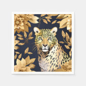 Serviette En Papier Or Leopard Metallic (Devant)