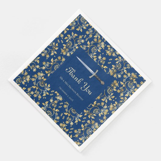 Serviette En Papier Or médiéval (Coin)