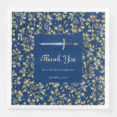 Serviette En Papier Or médiéval (Devant)