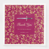 Serviette En Papier Or médiéval (Devant)