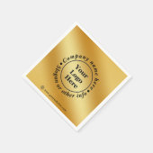 Serviette En Papier Or métallisé luxe (Coin)