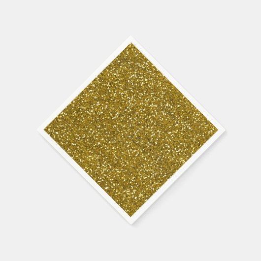 Serviette En Papier Or Parties scintillant élégant (Coin)