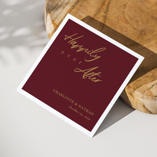 Serviette En Papier Or personnalisé sur la Bourgogne joyeusement après