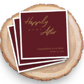 Serviette En Papier Or personnalisé sur la Bourgogne joyeusement après