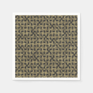 Serviette En Papier Or Scratch Doré Glamour Moderne Élégant Soirée