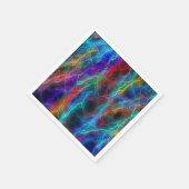 Serviette En Papier Orage de foudre arc-en-ciel coloré (Coin)
