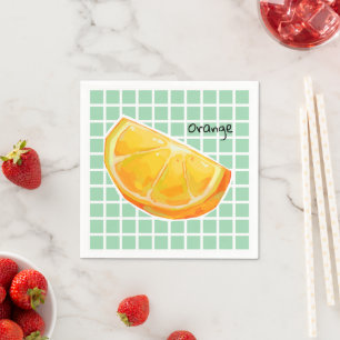 Serviette En Papier Orange