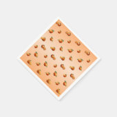 Serviette En Papier Orange (Coin)